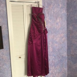 Long Magenta Formal Dress